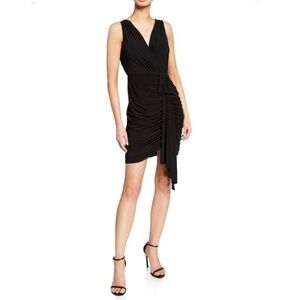 NWT Aidan Mattox Draped Jersey Cocktail Dr…